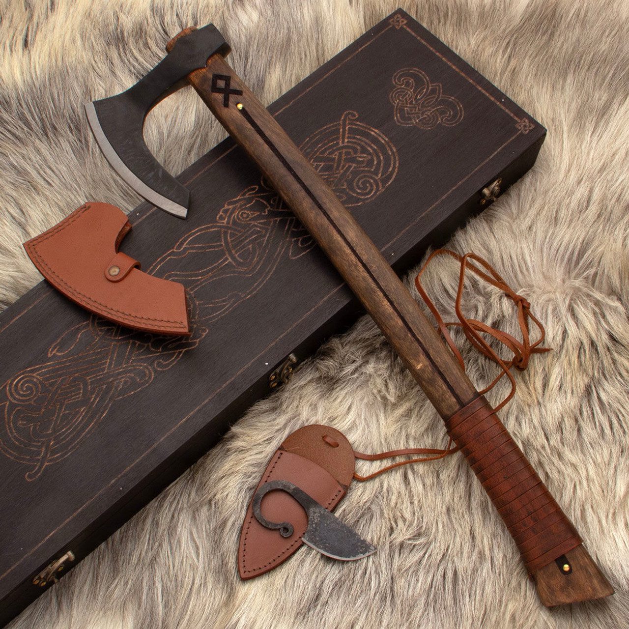 Hand-Forged Viking Axes, Swords & Shields in USA