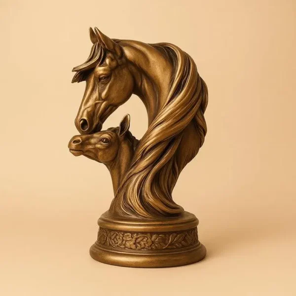 Horse and Foal Sculpture